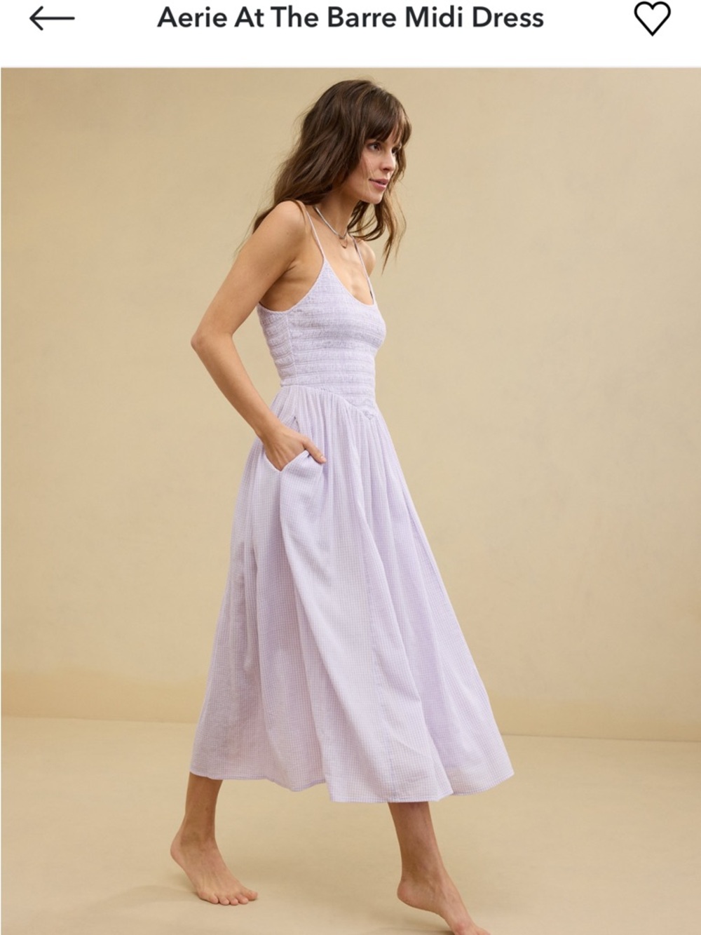 Aerie at the barre midi dress